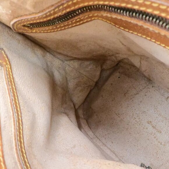 LOUIS VUITTON BUCKET PM Shoulder Tote Bag Monogram Leather Brown - Picture 12 of 14